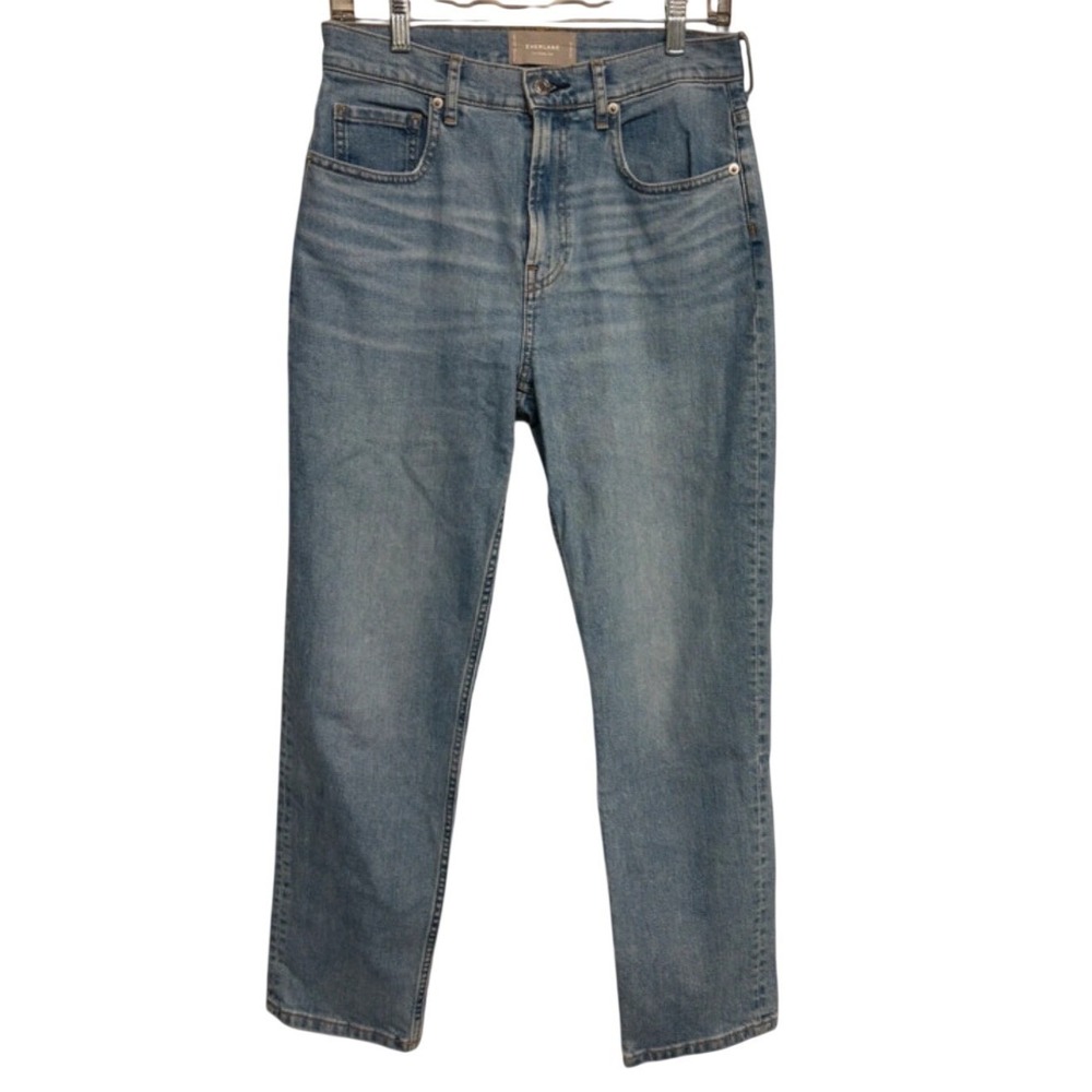 Everlane The Cheeky Jean Womens Size 29 High Rise Straight Leg Medium Wash Denim